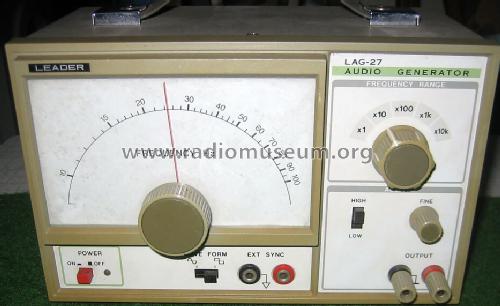 Audio Generator LAG-27; Leader Electronics (ID = 783090) Ausrüstung