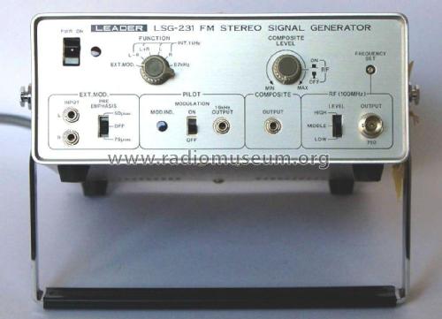 FM-Stereo-Signalgenerator LSG-231; Leader Electronics (ID = 1760687) Equipment