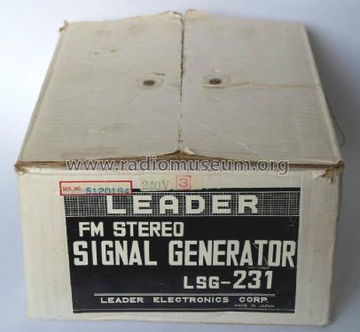 FM-Stereo-Signalgenerator LSG-231; Leader Electronics (ID = 1760695) Equipment