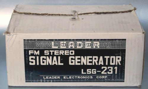 FM-Stereo-Signalgenerator LSG-231; Leader Electronics (ID = 1760696) Equipment