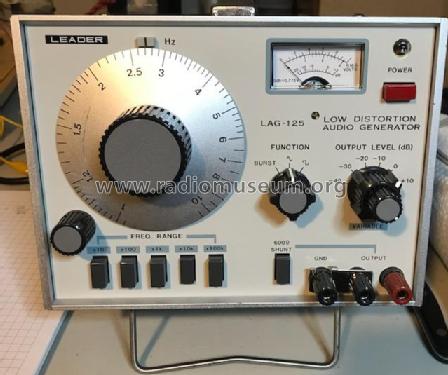 Low Distortion Audio Generator LAG-125; Leader Electronics (ID = 2536733) Equipment