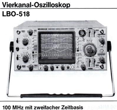 Oscilloscope LBO-518; Leader Electronics (ID = 2709056) Equipment