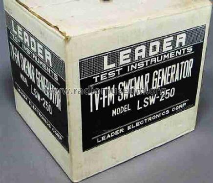 TV-FM SWEMAR Generator LSW-250; Leader Electronics (ID = 468697) Equipment
