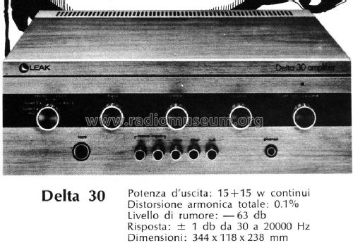 Delta 30 amplifier ; Leak, H.J.; London (ID = 951085) Ampl/Mixer