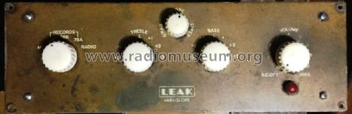 Pre-Amplifier Vari-Slope; Leak, H.J.; London (ID = 2433794) Ampl/Mixer