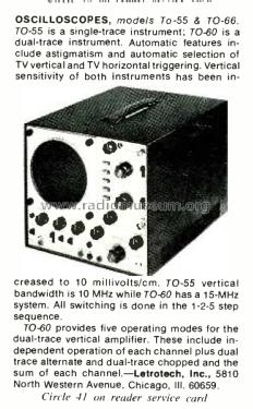All Solid State 5 Inch Scope TO-60; Lectrotech Inc.; (ID = 2743570) Equipment