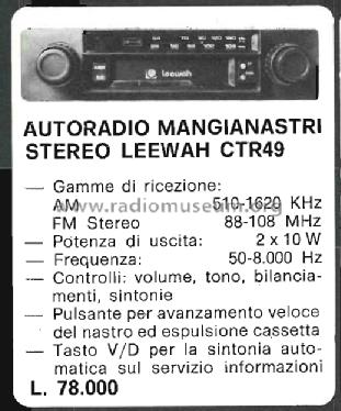 Chevron CTR 49; Lee Wah Electronics (ID = 1707877) Autoradio