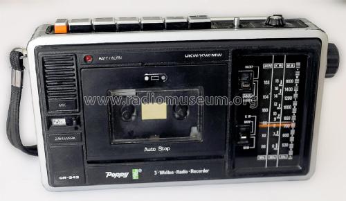 3-Wellen-Radio Recorder Poppy CR-343; Lehnert GmbH, Poppy; (ID = 2411767) Radio