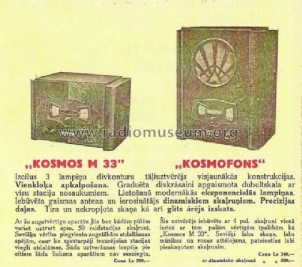Kosmofons ; Leibovic, A.; Riga, (ID = 109016) Radio