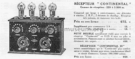 Continental ; Lemouzy; Paris (ID = 721905) Radio