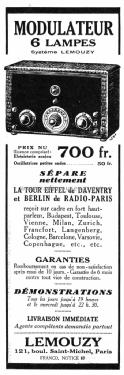 Modulateur ; Lemouzy; Paris (ID = 1722552) Radio