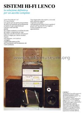 HiFi System C 60 SL/7; Lenco; Burgdorf (ID = 1940985) Radio