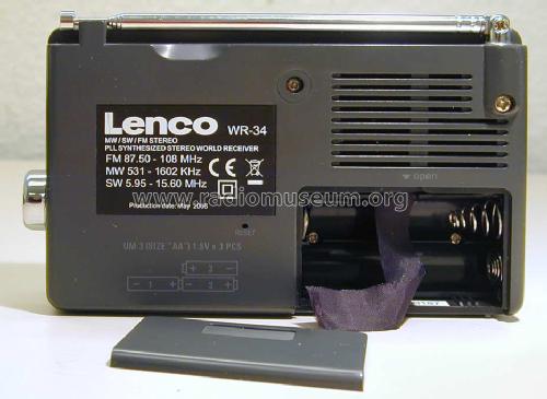 PLL Synthesized Stereo World Receiver WR-34; Lenco; Burgdorf (ID = 1500040) Radio