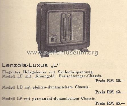 Luxus 'L' LF; Lenzola, Lenzen & Co (ID = 1342098) Speaker-P