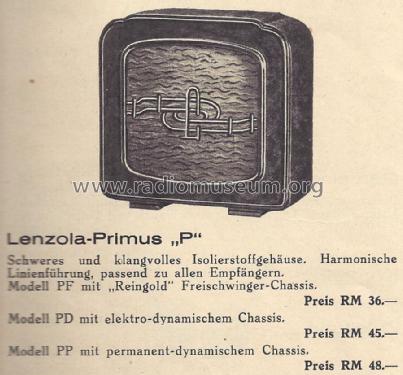 Primus P; Lenzola, Lenzen & Co (ID = 1342101) Lautspr.-K