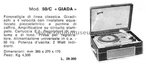 Lesaphon Giada 50/C ; LESA ; Milano (ID = 2664376) R-Player