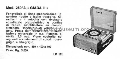 Lesaphon Giada II 260/A ; LESA ; Milano (ID = 1427808) R-Player