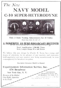 Norden-Hauck Navy Model C-10; Leutz, C.R., Inc. (ID = 1553702) Radio