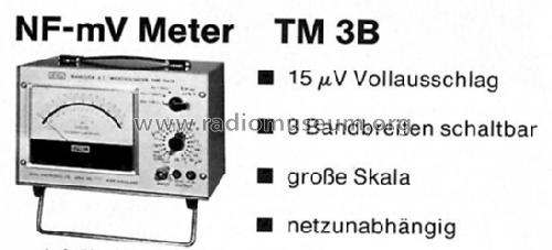 Transistor AC Microvoltmeter TM-3B; Levell Electronics (ID = 1004545) Equipment