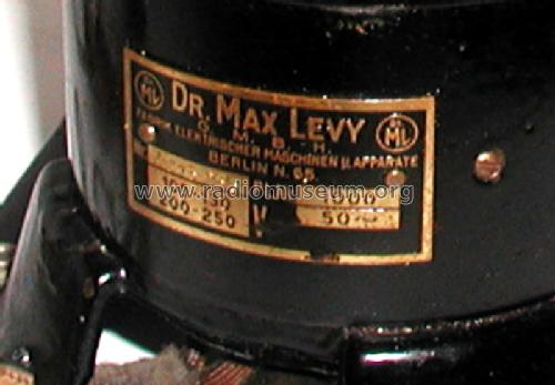 Elgraphon E1,4R Pl.Nr.1000; Levy, Dr. Max, (ID = 975002) R-Player