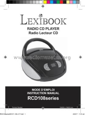 Radio CD Player RCD108; Lexibook; Les Ulis (ID = 2556263) Radio