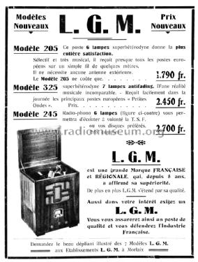 Radio-Phono 245; LGM L.G.M., Le (ID = 1831142) Radio