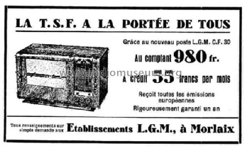 CF30; LGM L.G.M., Le (ID = 1831322) Radio