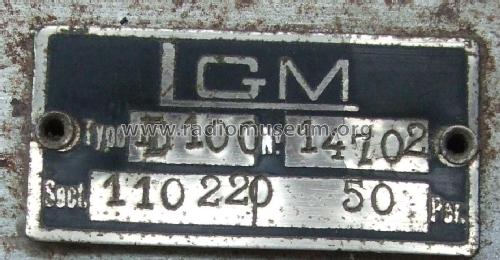 D100; LGM L.G.M., Le (ID = 3004184) Radio