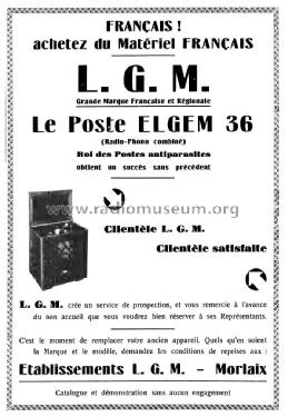 Elgem 36 ; LGM L.G.M., Le (ID = 1831134) Radio