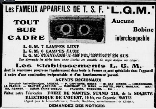 Rex 6 luxe ; LGM L.G.M., Le (ID = 1896516) Radio