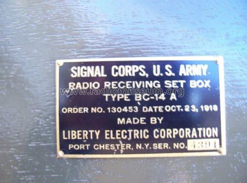 Radio Receiving Set Box BC-14 A; Liberty Electric (ID = 1133455) Galena