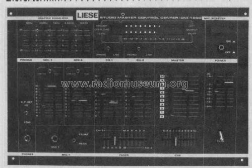 Mischpult DM1600; Liese Elektronik; (ID = 428040) Ampl/Mixer