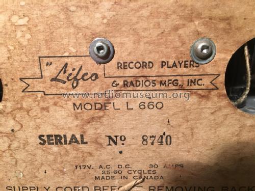 L660 ; Lifco Record Players (ID = 2186624) Radio