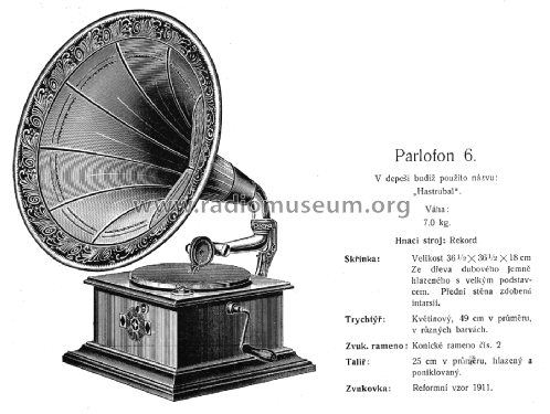 Parlofon Parlophon Hastrubal 6; Lindström, Carl; (ID = 2604454) TalkingM