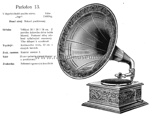 Parlofon Parlophon Jago 13; Lindström, Carl; (ID = 2604554) TalkingM