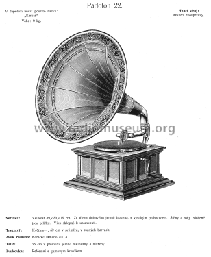 Parlofon Parlophon Karola 22; Lindström, Carl; (ID = 2605333) TalkingM