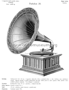 Parlofon Parlophon Ladewig 39; Lindström, Carl; (ID = 2606514) TalkingM