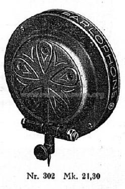 Parlophon Schalldose 302; Lindström, Carl; (ID = 3123209) Microphone/PU
