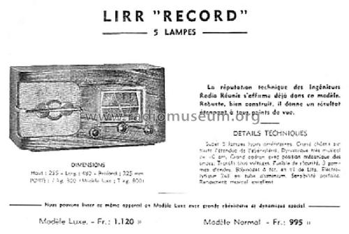 Record ; LiRR, Les Ingéneurs (ID = 2070950) Radio