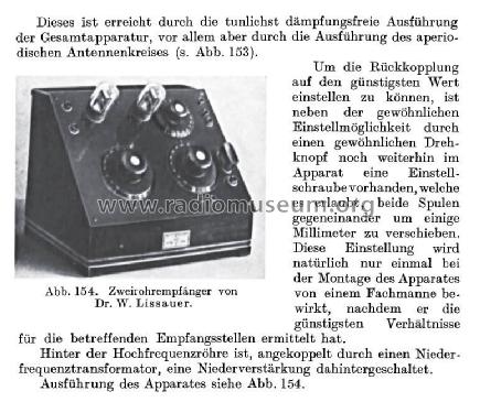 P2; Lissauer, Dr. Walter (ID = 1729181) Radio