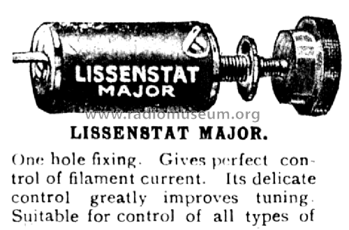Lissenstat Major ; Lissen Ltd.; London (ID = 671812) Radio part