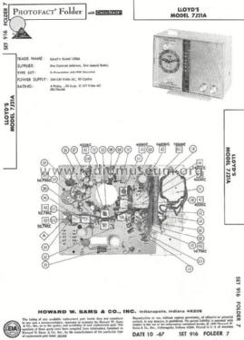 7J21A ; Lloyd's Electronics; (ID = 815084) Radio