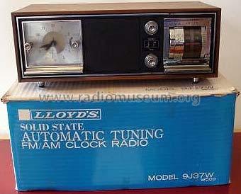 Alarm clock radio 9J37W-16A; Lloyd's Electronics; (ID = 813548) Radio