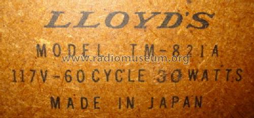 High Fidelity AM/FM-AFC TM-821A; Lloyd's Electronics; (ID = 1061459) Radio