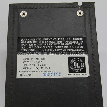 NN-1242 Series: 265A; Lloyd's Electronics; (ID = 1529030) Radio