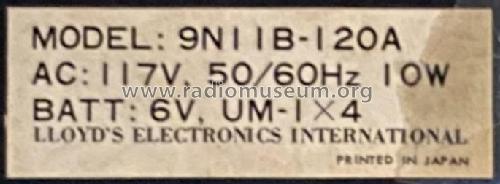 Solid State Eight Band 9N11B-120A; Lloyd's Electronics; (ID = 2776518) Radio