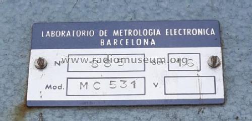 Medidor de Campo MC-531 ; LME Laboratorio de (ID = 2421830) Equipment