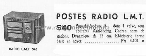 540; LMT L.M.T., Le (ID = 1144003) Radio