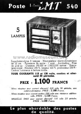 540; LMT L.M.T., Le (ID = 1684788) Radio