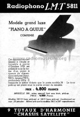 Piano à queue 581; LMT L.M.T., Le (ID = 1684774) Radio